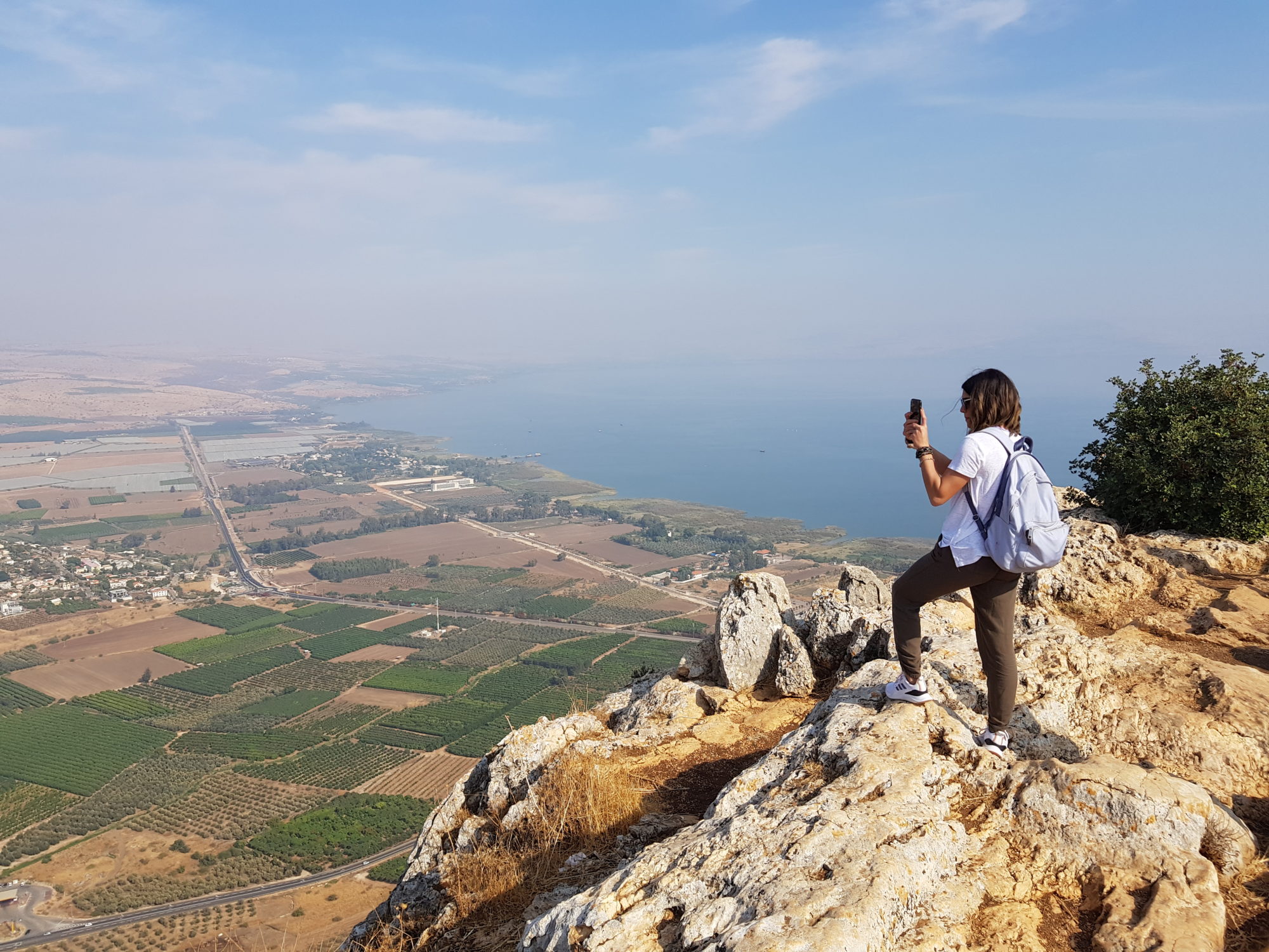 The Arbel Cliff about the Sea of the Galilee