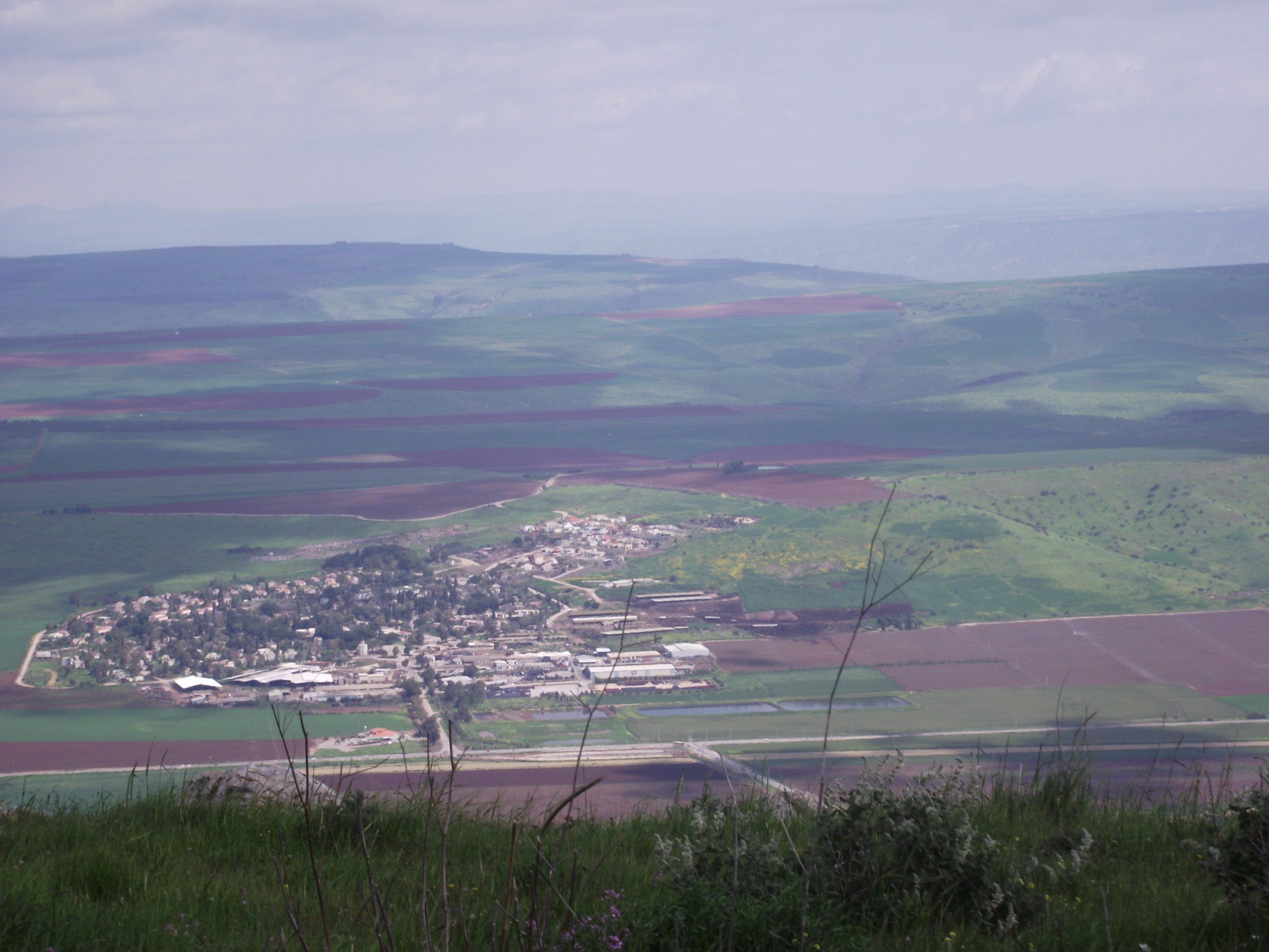 The Jezreel Valley from Mt. Gilboa