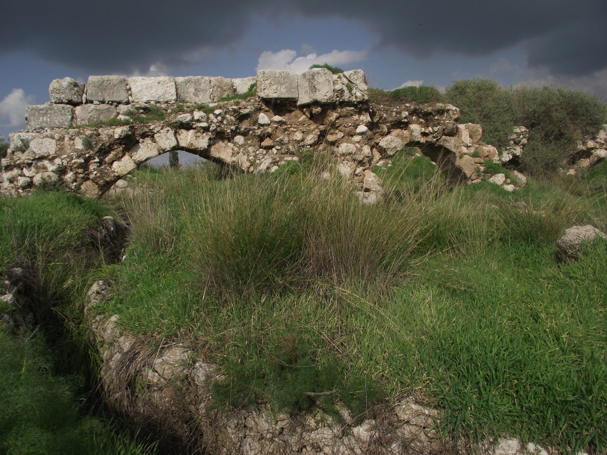 Remains of a Crusader fortress near Latrun